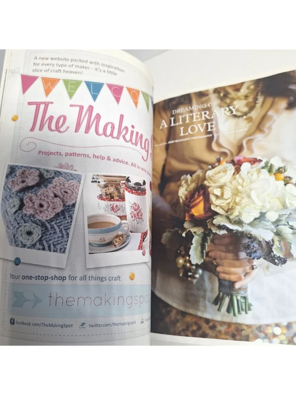 Mollie Makes UK Magazine 2011 Issue 9 Book Journal Covers Embroidery No Kit